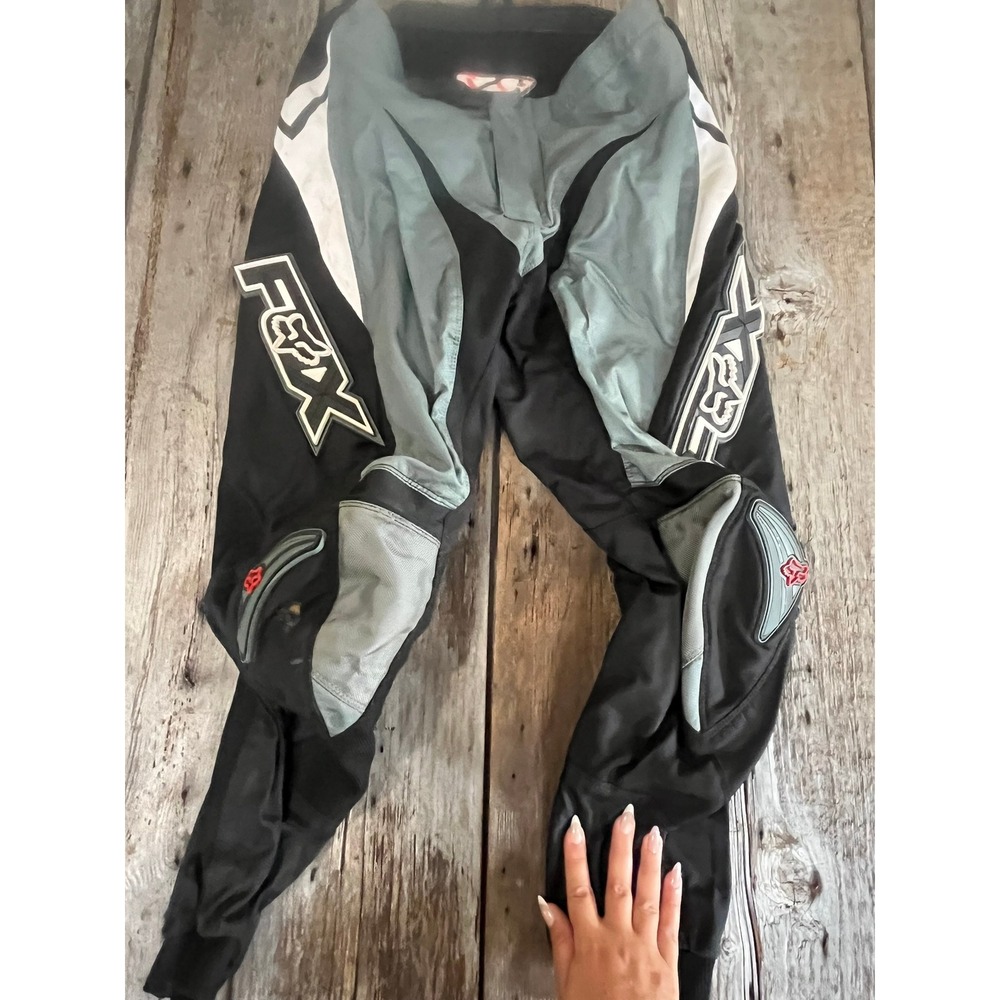 Fox Racing 180 Motocross Pants‎ Mens Black Grey White MX Dirt Bike Riding Gear